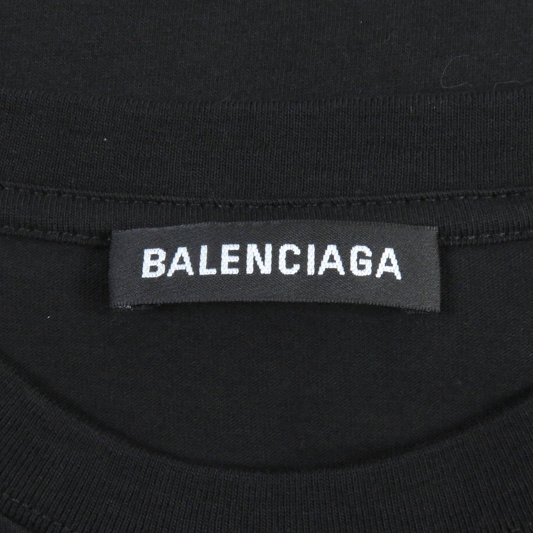 BALENCIAGA Short sleeve T-shirt 570803 cotton black mens XS Used Authentic