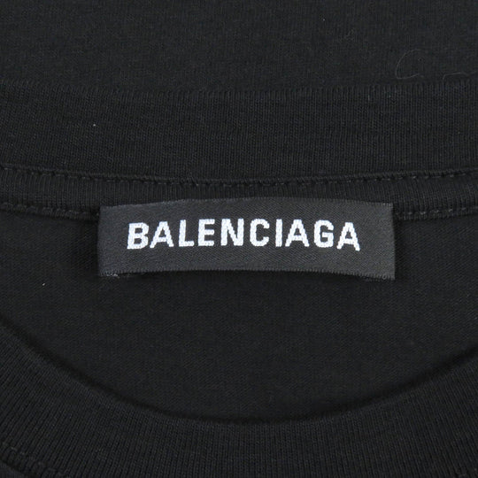 BALENCIAGA Short sleeve T-shirt 570803 cotton black mens XS Used Authentic