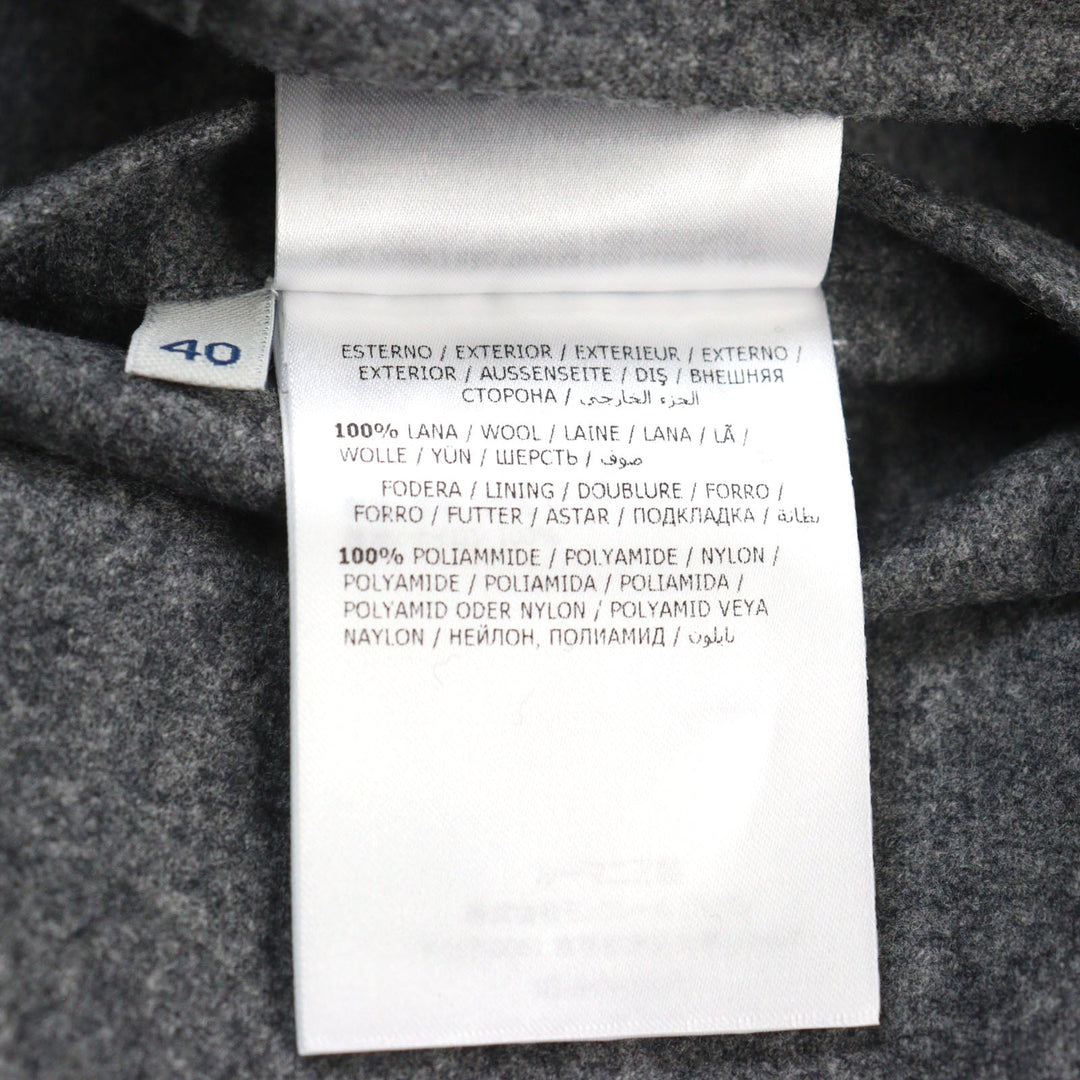 MONCLER Long sleeve shirt F20932F70570 54233 Outer: 100% wool, Lining: 100% nylon Gray black CAMICIA mens 40 Used Authentic