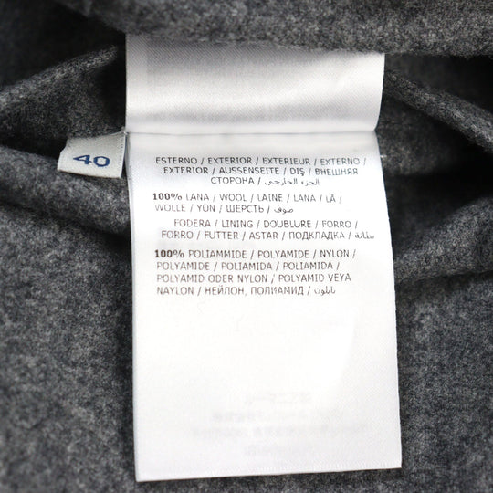 MONCLER Long sleeve shirt F20932F70570 54233 Outer: 100% wool, Lining: 100% nylon Gray black CAMICIA mens 40 Used Authentic