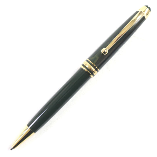 MONTBLANC Ballpoint pen resin Green gold Meisterstck Origin Collection #164 Classic mens Used Authentic