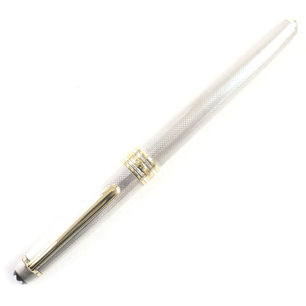 MONTBLANC fountain pen Nib: 18K, Part: SV925 Silver gold Meisterstck Solitaire mens Used Authentic