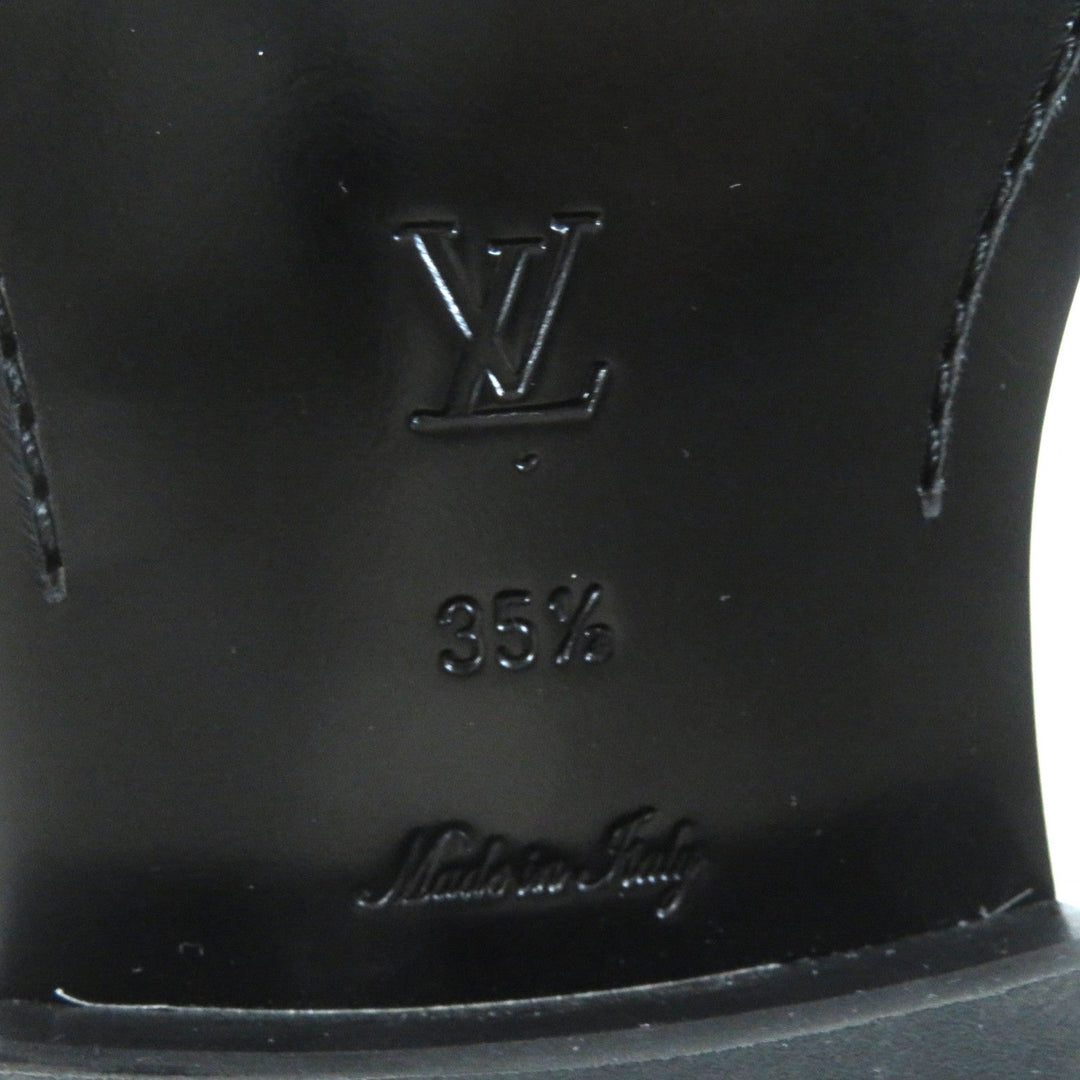 LOUIS VUITTON loafers Main: Leather black The Connery Line Women 35.5 Used Authentic