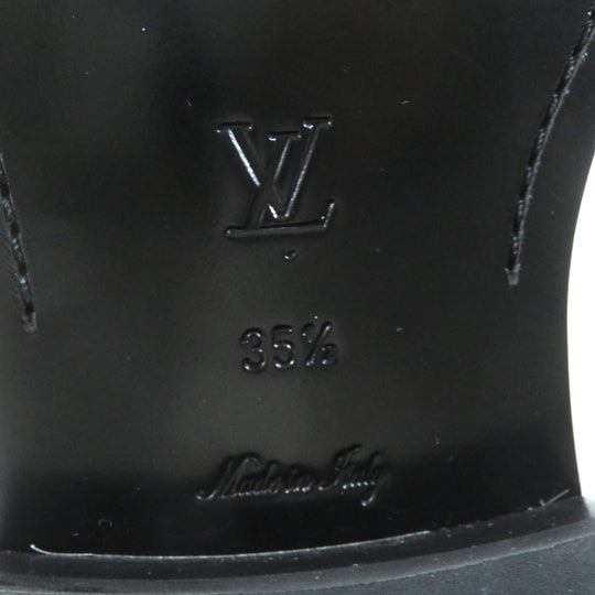 LOUIS VUITTON loafers Main: Leather black The Connery Line Women 35.5 Used Authentic