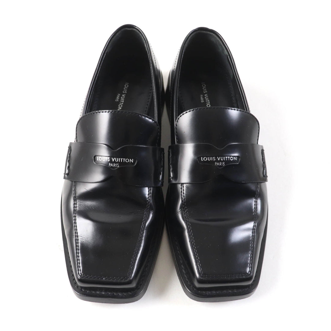 LOUIS VUITTON loafers Main: Leather black The Connery Line Women 35.5 Used Authentic