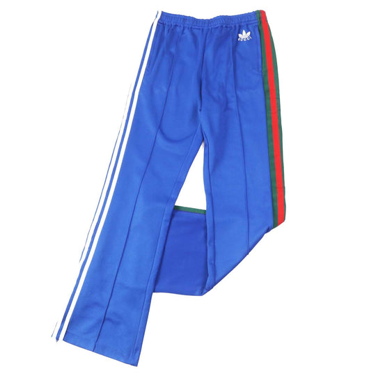 GUCCI Pants 696270 Outer: 55% polyester, Outer: 45% cotton, Part: 100% polyester, Part: 62% rayon, Part: 38% cotton cobalt blue Web line Flared jogging pants Women M Used Authentic