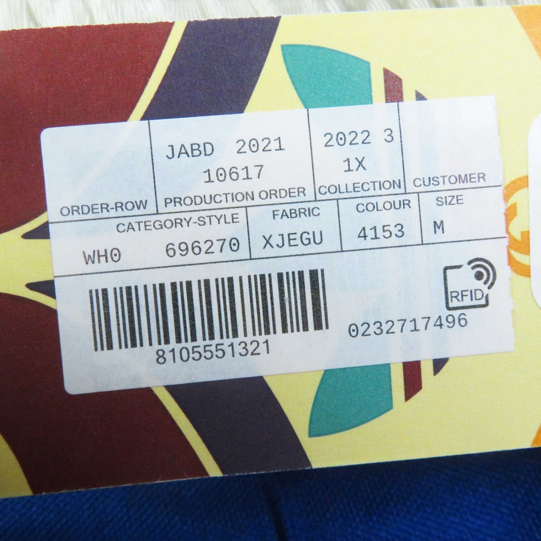 GUCCI Pants 696270 Outer: 55% polyester, Outer: 45% cotton, Part: 100% polyester, Part: 62% rayon, Part: 38% cotton cobalt blue Web line Flared jogging pants Women M Used Authentic