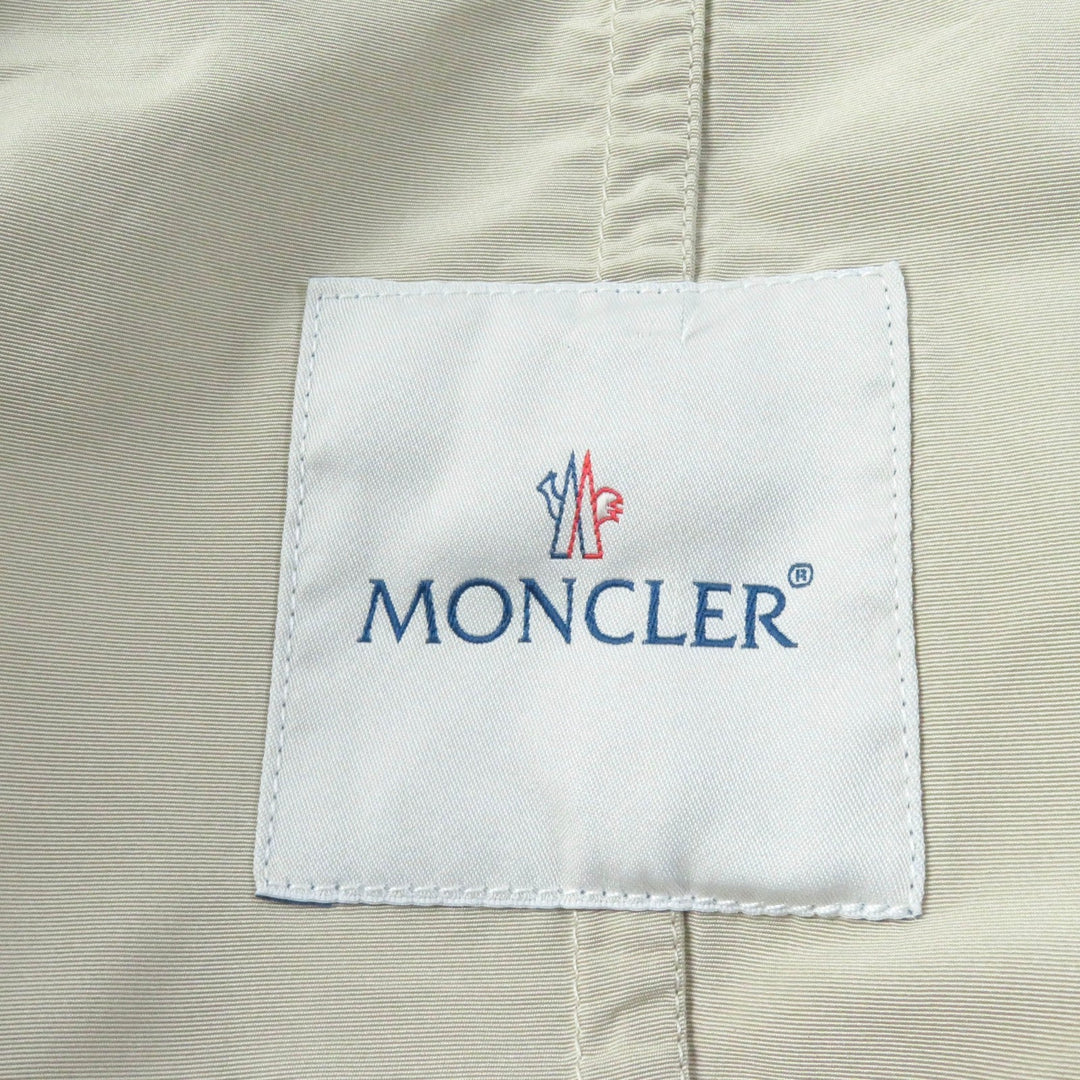 MONCLER trench coat Main: 100% polyester beige DURENNE Women 1 Used Authentic