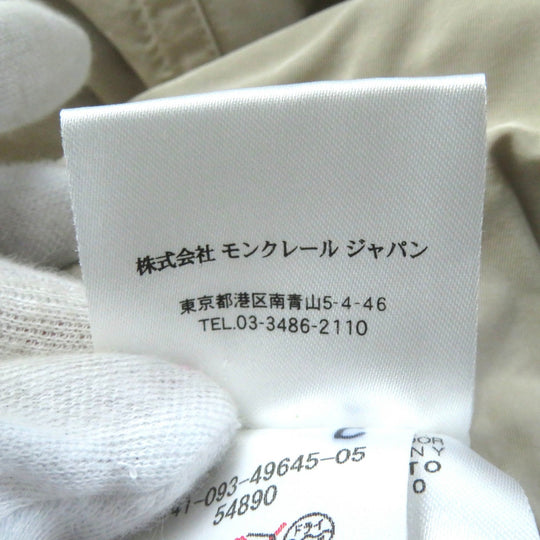 MONCLER trench coat Main: 100% polyester beige DURENNE Women 1 Used Authentic