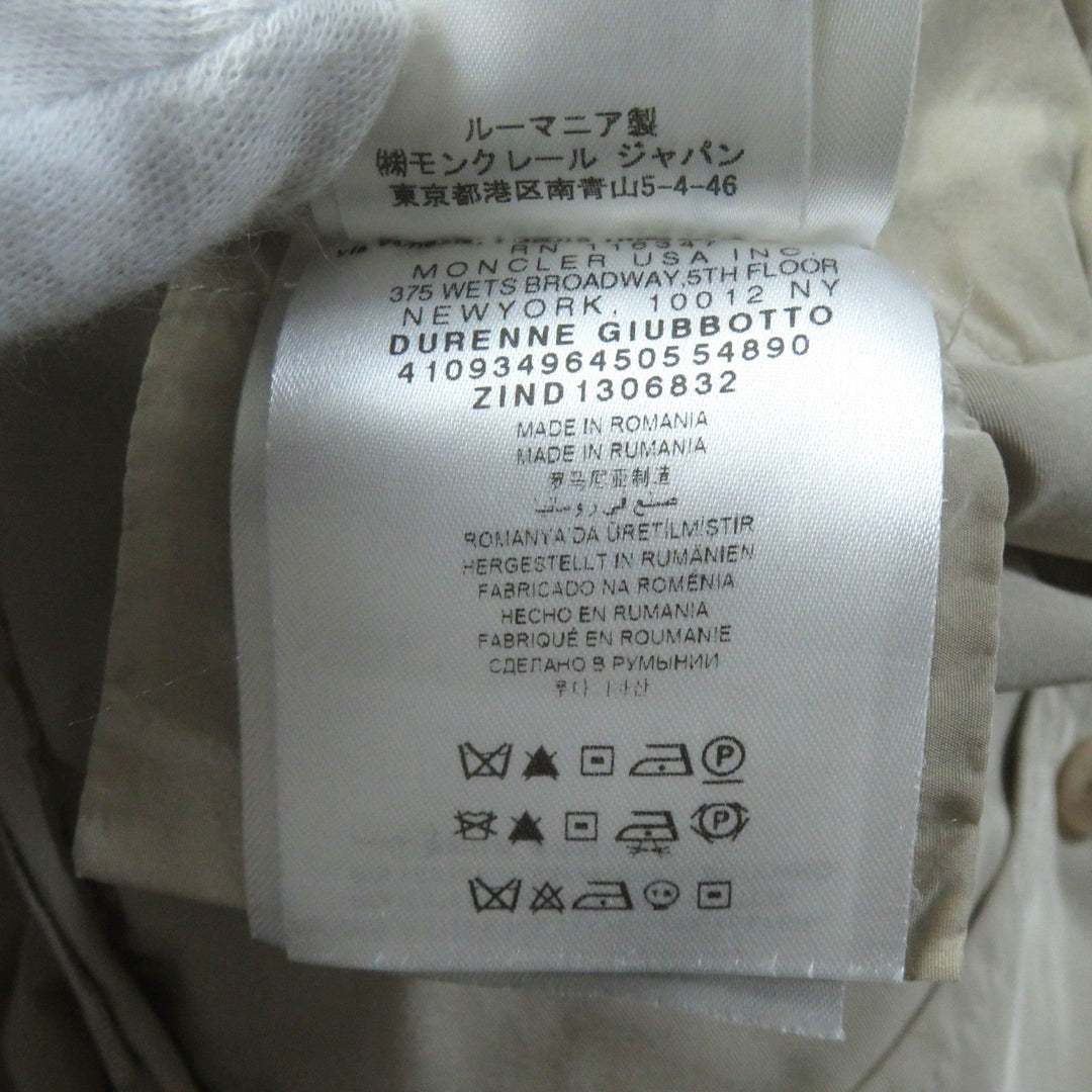 MONCLER trench coat Main: 100% polyester beige DURENNE Women 1 Used Authentic