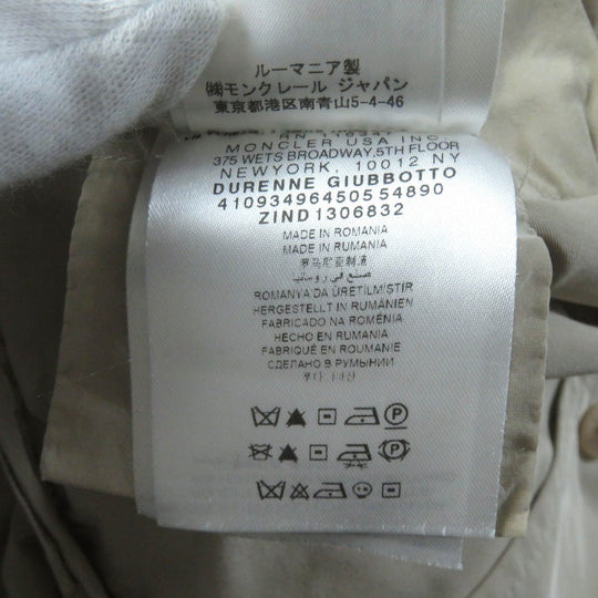 MONCLER trench coat Main: 100% polyester beige DURENNE Women 1 Used Authentic