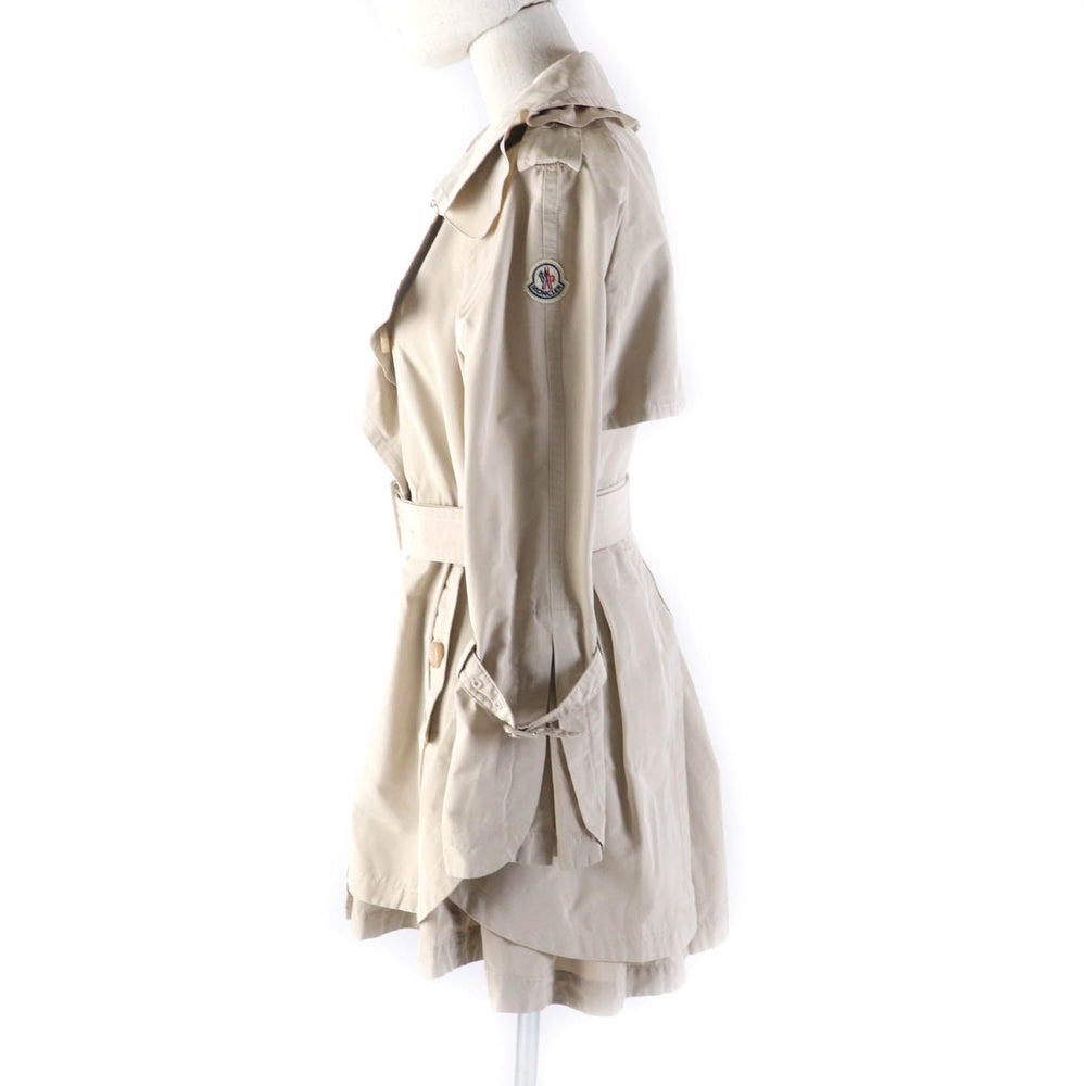MONCLER trench coat Main: 100% polyester beige DURENNE Women 1 Used Authentic