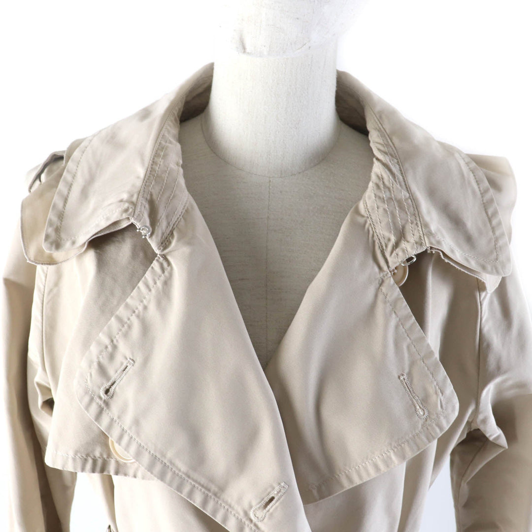 MONCLER trench coat Main: 100% polyester beige DURENNE Women 1 Used Authentic