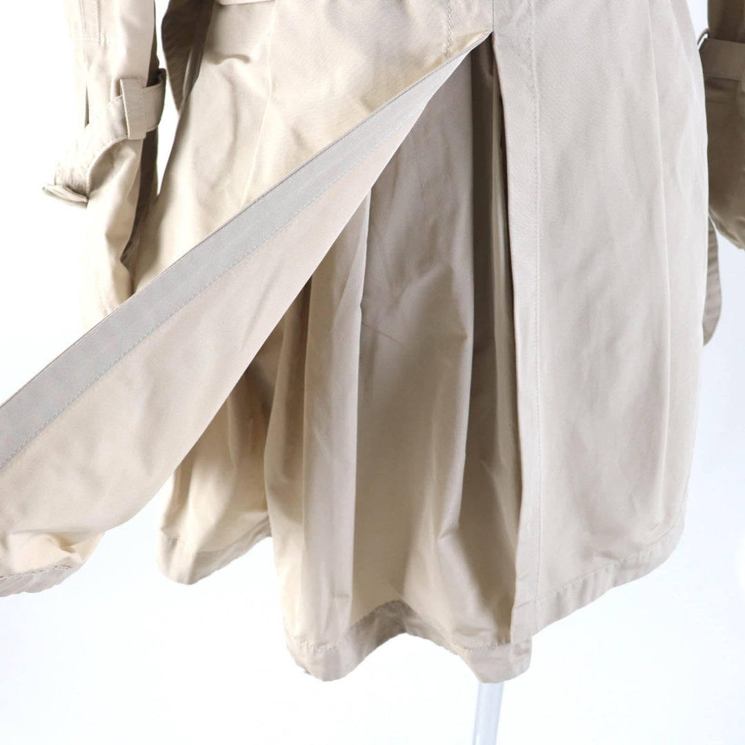 MONCLER trench coat Main: 100% polyester beige DURENNE Women 1 Used Authentic