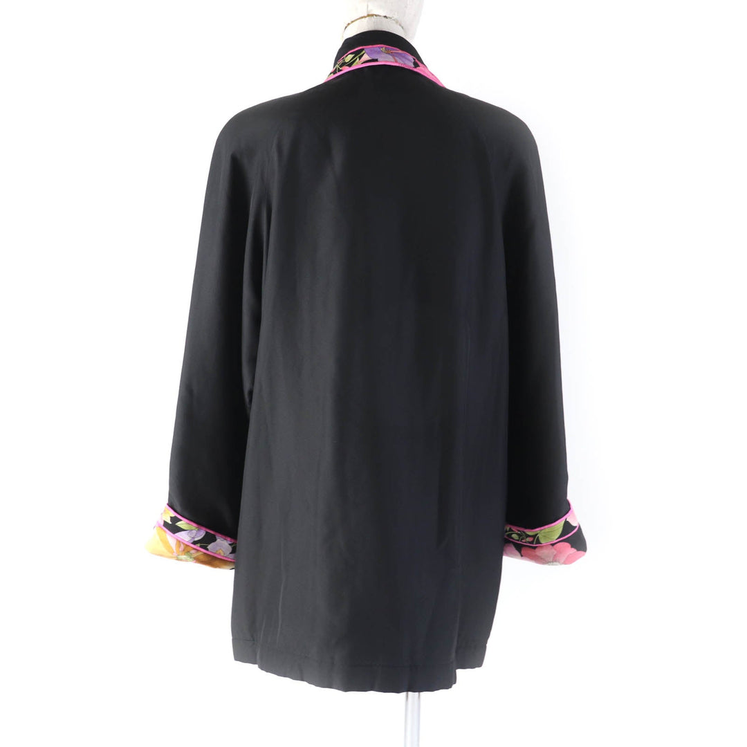 LEONARD FASHION Jacket 0348454 Outer: 100% silk, Filling: 100% polyester, Part: 60% wool, Part: 40% silk, Lining: 100% cupra black Women 11 Used Authentic
