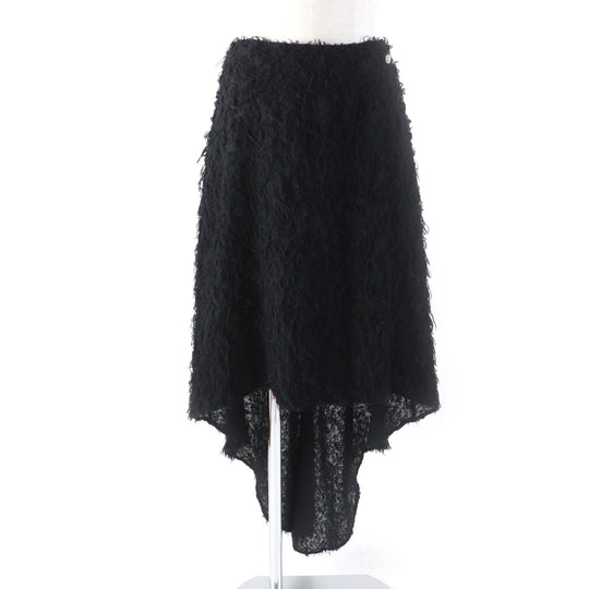 CHANEL skirt 22A P73158 Outer: 69% wool, Outer: 27% silk, Outer: 4% polyester, Lining: 100% silk black Women 36 Used Authentic