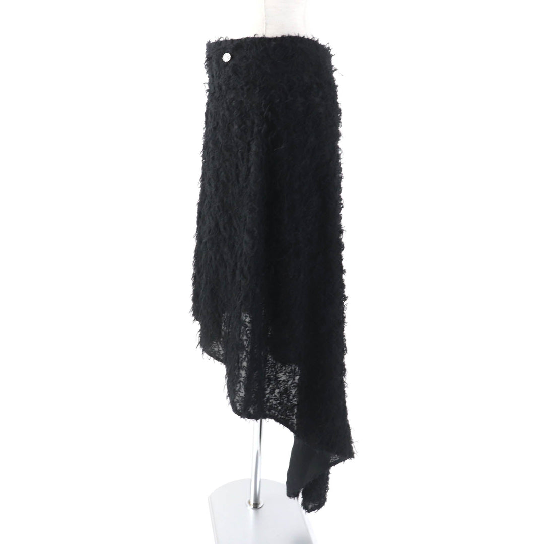 CHANEL skirt 22A P73158 Outer: 69% wool, Outer: 27% silk, Outer: 4% polyester, Lining: 100% silk black Women 36 Used Authentic
