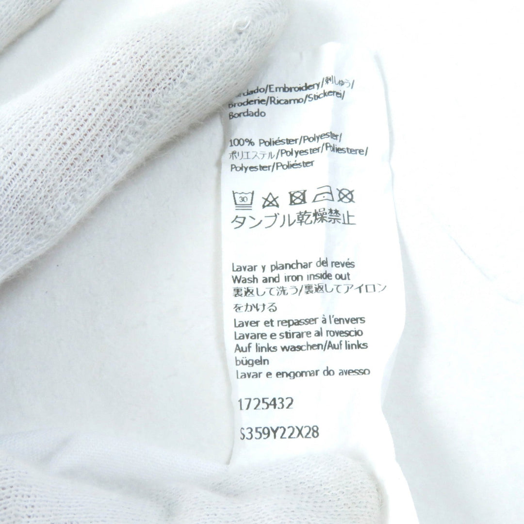 LOEWE Short sleeve T-shirt S359Y22X28 Main: 100% cotton, Part: 100% cotton White black Slim Fit T-shirt Women L Used Authentic