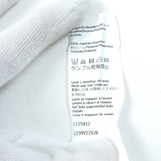 LOEWE Short sleeve T-shirt S359Y22X28 Main: 100% cotton, Part: 100% cotton White black Slim Fit T-shirt Women L Used Authentic