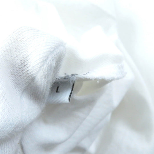 LOEWE Short sleeve T-shirt S359Y22X28 Main: 100% cotton, Part: 100% cotton White black Slim Fit T-shirt Women L Used Authentic