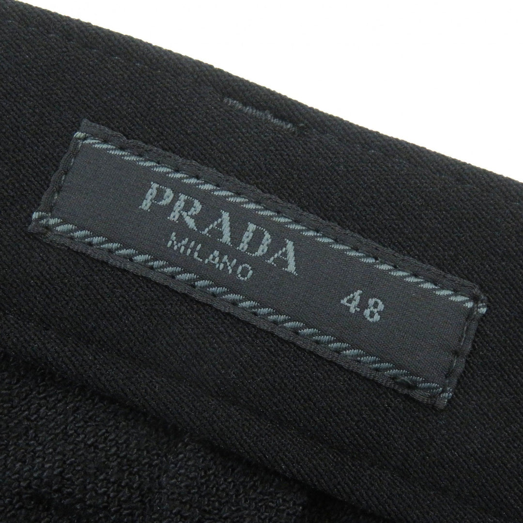 PRADA slacks SPH311 Outer: 70% polyamide, Outer: 26% polyester, Outer: 4% elastane, Lining: 77% cotton, Lining: 20% polyamide black mens 48 Used Authentic