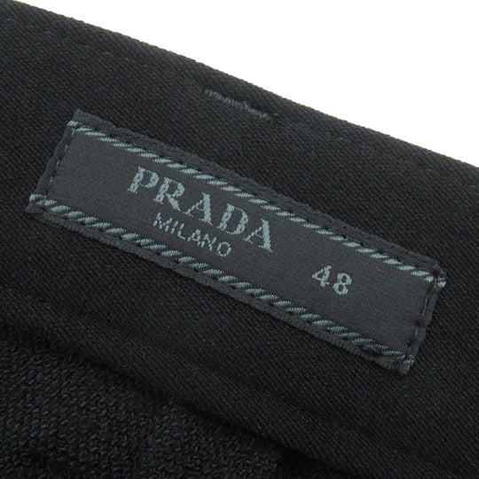 PRADA slacks SPH311 Outer: 70% polyamide, Outer: 26% polyester, Outer: 4% elastane, Lining: 77% cotton, Lining: 20% polyamide black mens 48 Used Authentic