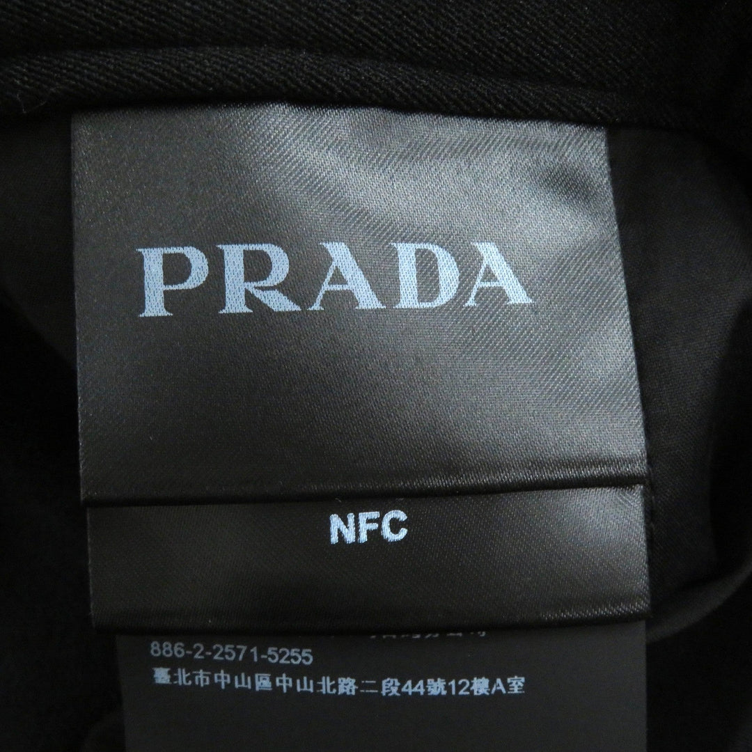 PRADA slacks SPH311 Outer: 70% polyamide, Outer: 26% polyester, Outer: 4% elastane, Lining: 77% cotton, Lining: 20% polyamide black mens 48 Used Authentic
