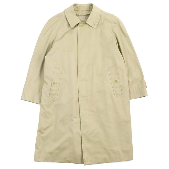 BURBERRY Stainless collar coat Outer: 51% cotton, Outer: 49% polyester, Lining: 50% polyester, Lining: 50% cotton, Liner: 100% wool beige mens 38 Used Authentic