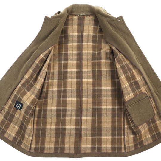 Dunhill Duffel coat Main: 100% wool Brown mens M Used Authentic