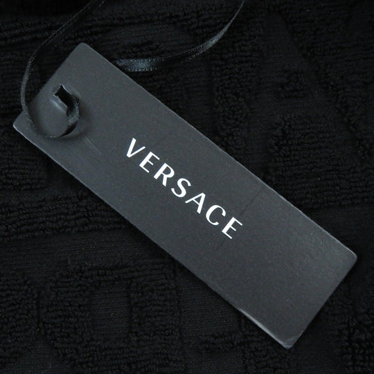 VERSACE Bathrobe ZACJ0008 Main: 100% cotton, Part: 100% cotton black mens M Used Authentic