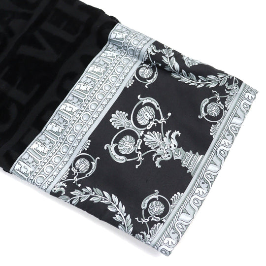 VERSACE Bathrobe ZACJ0008 Main: 100% cotton, Part: 100% cotton black mens M Used Authentic