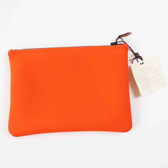 HERMES Pouch Main: Polyamide, Main: , Part: Cotton Neon orange Truth Flat PM Women Used Authentic