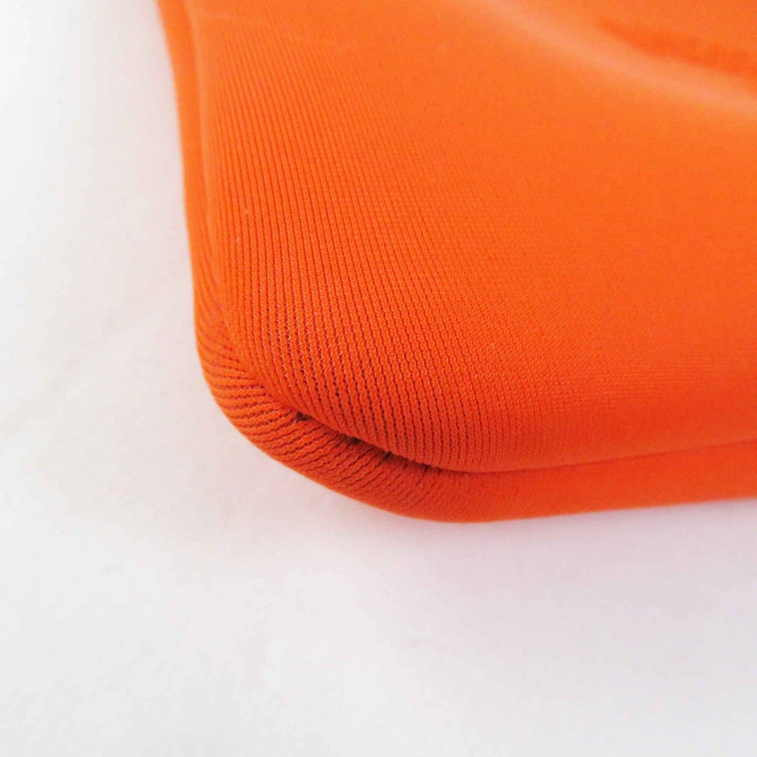 HERMES Pouch Main: Polyamide, Main: , Part: Cotton Neon orange Truth Flat PM Women Used Authentic