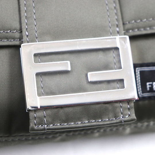 FENDI Sling bag 7AS138 Main: Nylon, Part: Leather Gray type Bucket Mini Phone Case mens Used Authentic