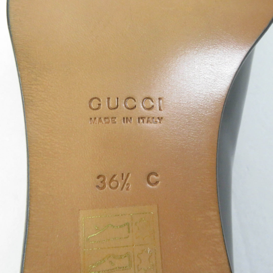 GUCCI loafers 100 0418 Main: Leather black Women 36 1/2  C Used Authentic