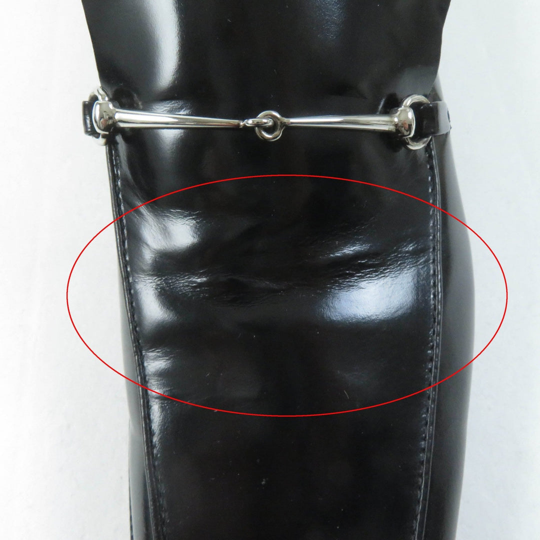 GUCCI loafers 100 0418 Main: Leather black Women 36 1/2  C Used Authentic