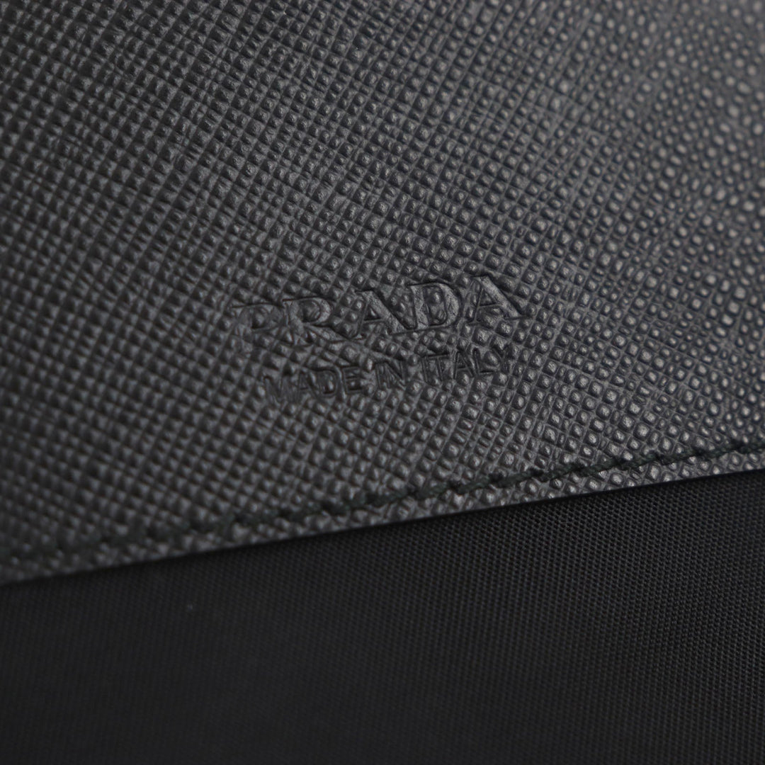 PRADA Shoulder Bag 2ZH109 Main: Nylon, Main: Cypherno leather black mens Used Authentic