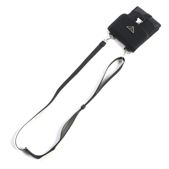 PRADA Shoulder Bag 2ZH109 Main: Nylon, Main: Cypherno leather black mens Used Authentic