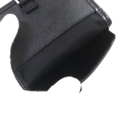 PRADA Shoulder Bag 2ZH109 Main: Nylon, Main: Cypherno leather black mens Used Authentic