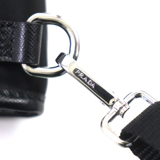 PRADA Shoulder Bag 2ZH109 Main: Nylon, Main: Cypherno leather black mens Used Authentic