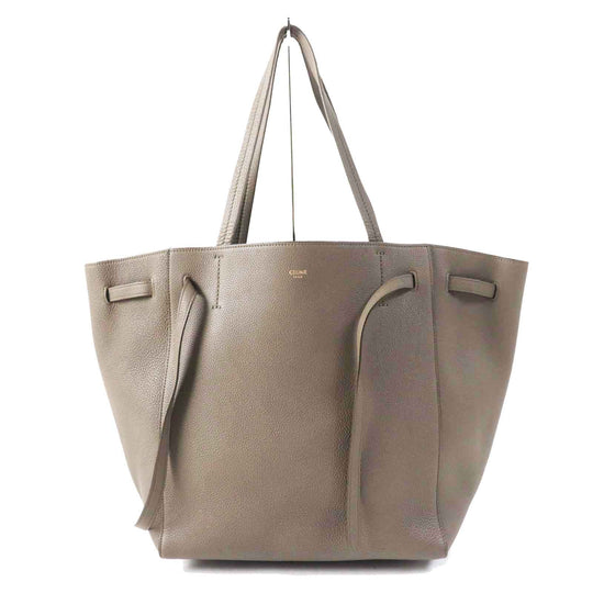 CELINE Tote Bag 18902 Main: Calfskin Taupe Kava Phantom Small Women Used Authentic