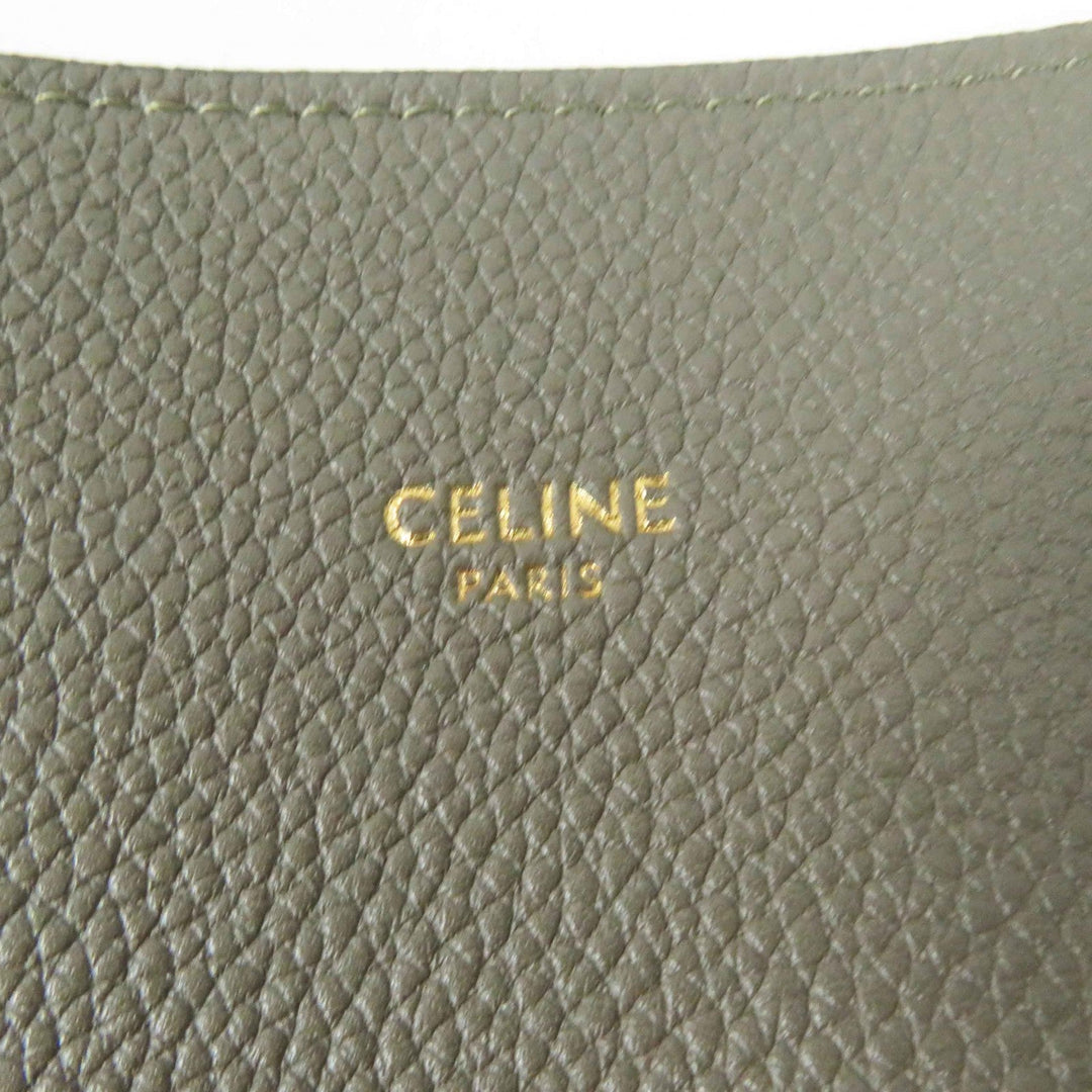 CELINE Tote Bag 18902 Main: Calfskin Taupe Kava Phantom Small Women Used Authentic