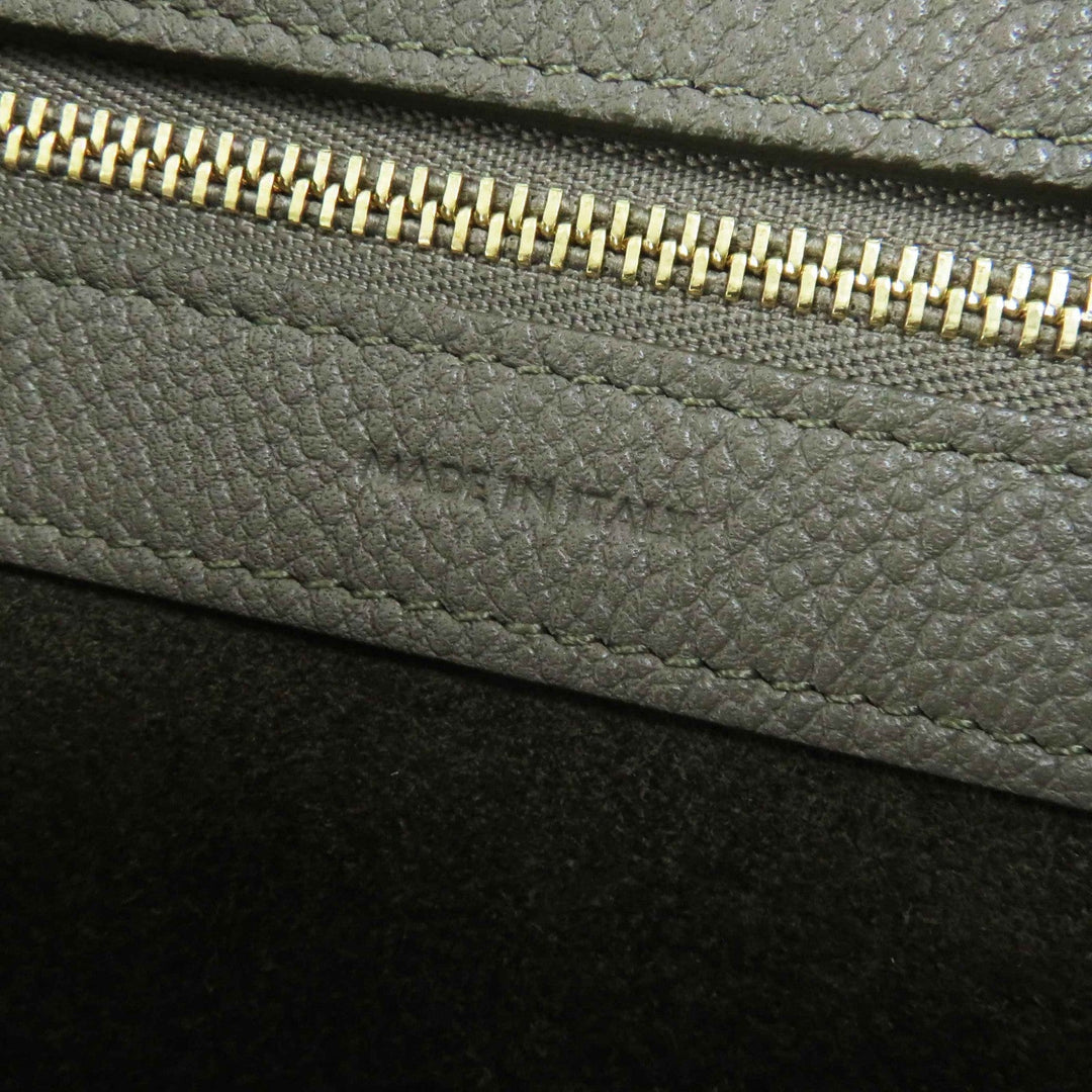 CELINE Tote Bag 18902 Main: Calfskin Taupe Kava Phantom Small Women Used Authentic