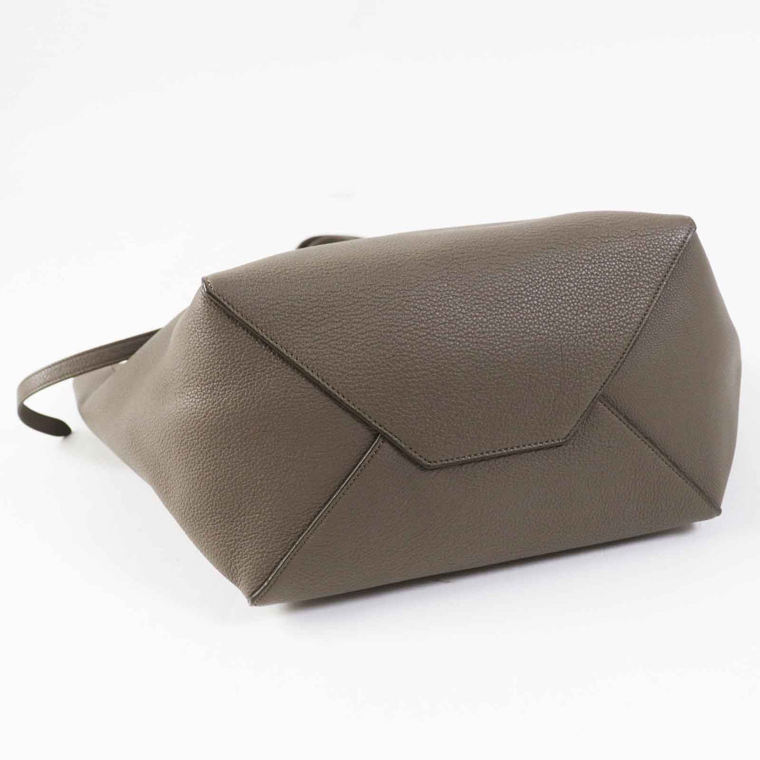 CELINE Tote Bag 18902 Main: Calfskin Taupe Kava Phantom Small Women Used Authentic