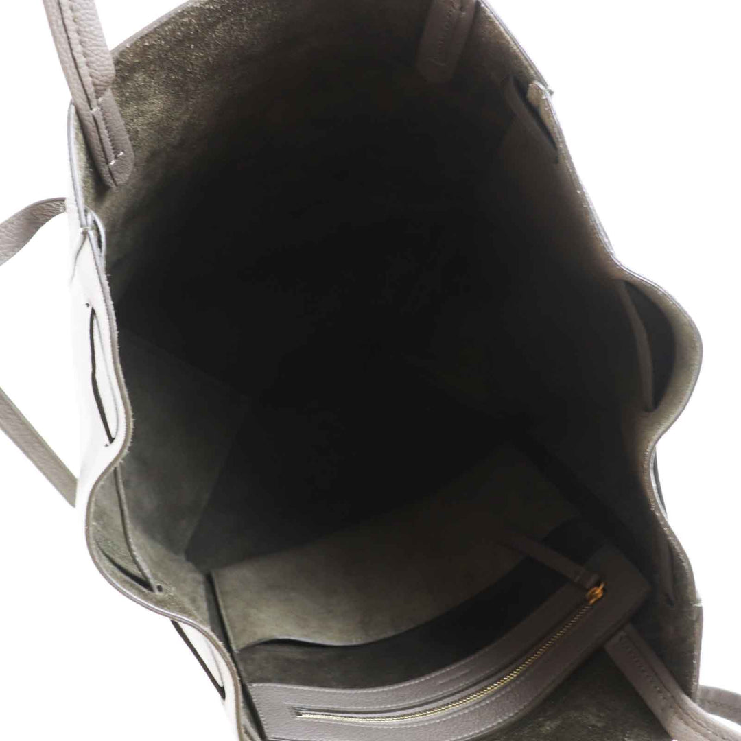 CELINE Tote Bag 18902 Main: Calfskin Taupe Kava Phantom Small Women Used Authentic