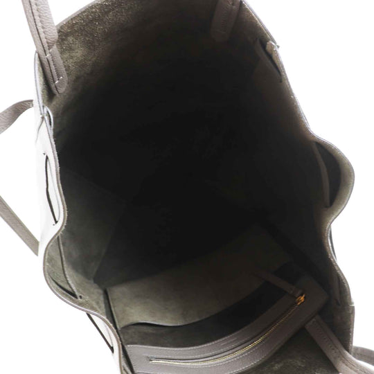 CELINE Tote Bag 18902 Main: Calfskin Taupe Kava Phantom Small Women Used Authentic