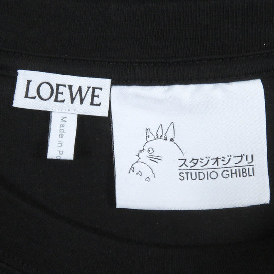 LOEWE Short sleeve T-shirt S848Y22X01 Main: 100% cotton, Part: 95% cotton, Part: 5% elastane, Part: 100% rayon, Part: 100% polyester black mens XL Used Authentic