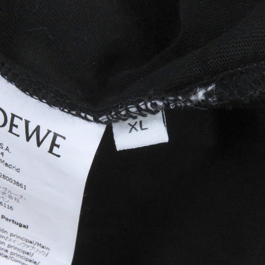 LOEWE Short sleeve T-shirt S848Y22X01 Main: 100% cotton, Part: 95% cotton, Part: 5% elastane, Part: 100% rayon, Part: 100% polyester black mens XL Used Authentic