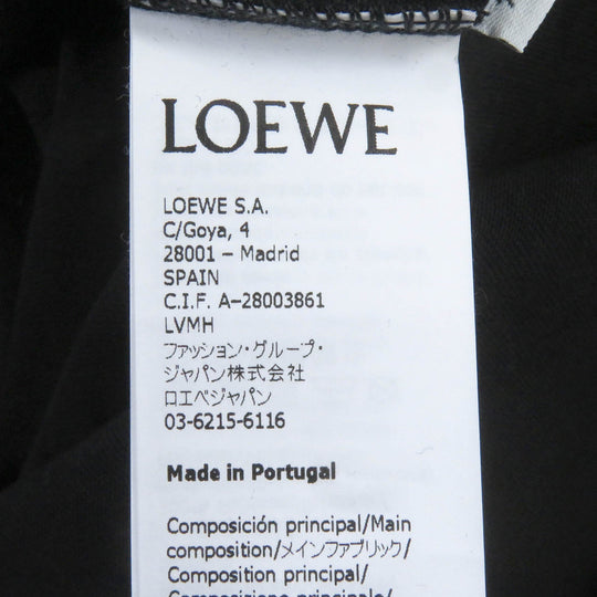 LOEWE Short sleeve T-shirt S848Y22X01 Main: 100% cotton, Part: 95% cotton, Part: 5% elastane, Part: 100% rayon, Part: 100% polyester black mens XL Used Authentic