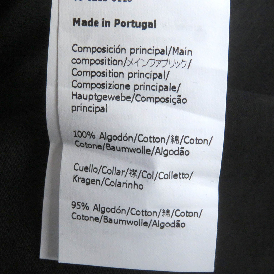 LOEWE Short sleeve T-shirt S848Y22X01 Main: 100% cotton, Part: 95% cotton, Part: 5% elastane, Part: 100% rayon, Part: 100% polyester black mens XL Used Authentic